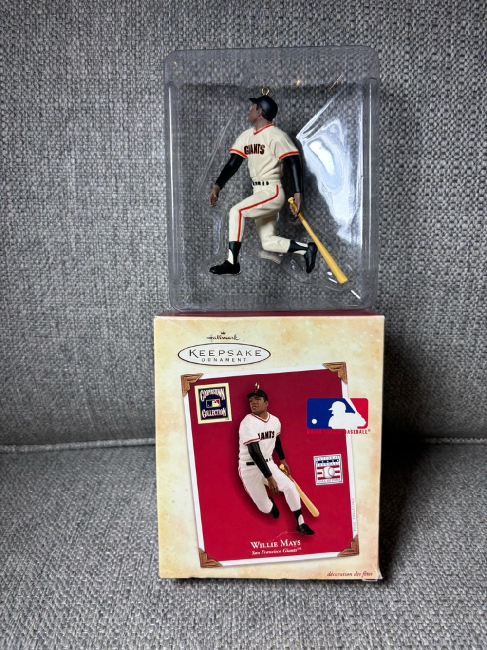 Hallmark Keepsake MLB Ornament Lot 7 Yankees Giants Mantle Mays Bonds A-Rod - Picture 6 of 16